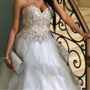 Terani Couture Prom dress. Purchased from David’s Bridal. Worn once